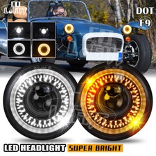5.75″ LED Headlights PAIR 100W Start-up DRL DOT E Marked For Caterham Seven