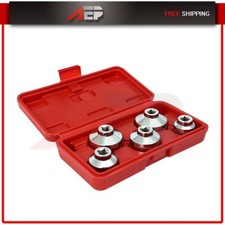 Oil Filter Socket Remover Removal Tool Cup Type 24mm - 38mm 5pc