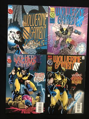 1995 MARVEL WOLVERINE GAMBIT VICTIMS #1-4 FOUR BOOK SET HIGH GRADE