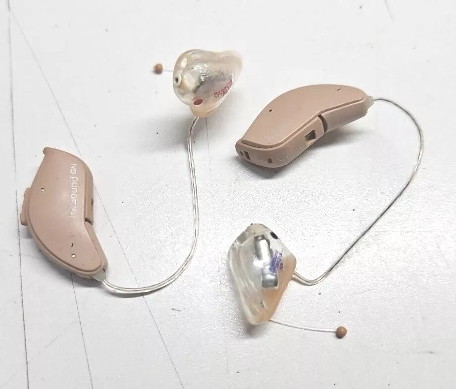 ReSound LiNX 3D 9 RIC LT962-DRW- pair Left Right Beige Tested W NEW BATTERIES