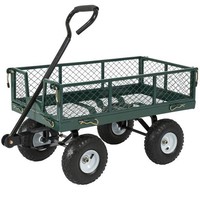Thornton's Utility Cart Wagon Lawn Wheelbarrow Steel Trailer 660lbs Thornton's Utility Cart Wagon Lawn Wheelbarrow Steel Trailer 660lbs