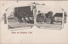 Postcard, greeting from Burgheim i. Els. 1915 (BM)50744