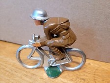 NICE 1930s MANOIL 50 M79 LEAD DIME STORE G.I. SOLDIER BICYCLE DISPATCH RIDER