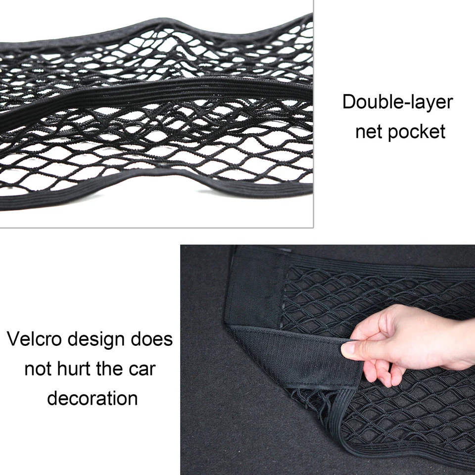 Trunk Envelope Style Cargo Net for HONDA ACCORD CIVIC CR-V HR-V INSIGHT FIT - Image 4 of 4