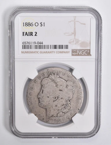 FAIR 2 1886-O Morgan Silver Dollar NGC Lowball Low Ball *4554