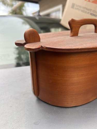 Antique Norwegian Tine Wood Lunchbox 1850’s 13 X 6 X 4.5” - Picture 18 of 18