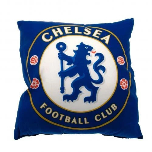 Chelsea FC Crest Cushion Home Decor CFC Fan Gift Blue Official Merchandise