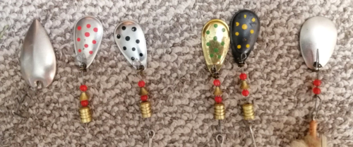 Raro set di esche da pesca sovietiche vintage 6 pz URSS. - Foto 8 di 12