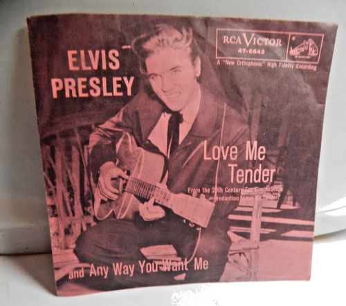 45 rpm rockabilly ELVIS PRESLEY Love Me Tender/Any Way You Want RCA ...