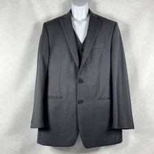 Lauren Ralph Lauren 2PC Set Jacket  Vest Men  s 42L Gray 100 Wool