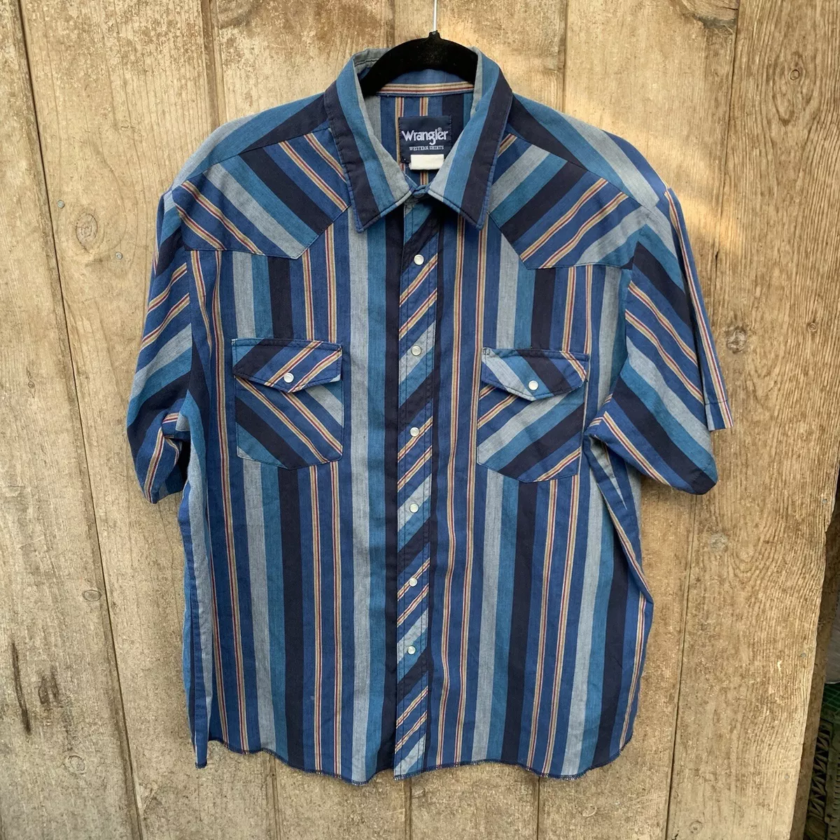Mens wrangler hotsell pearl snap shirts