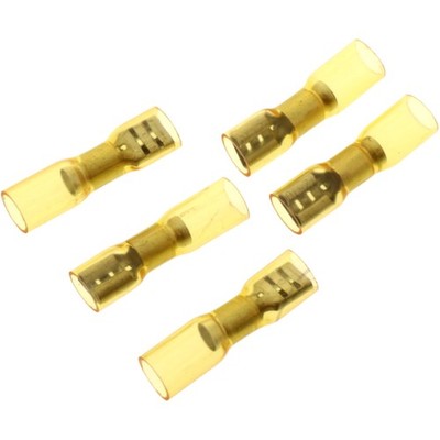 JMP isolierte Flachstecker HUEL 6.0 gelb mit 6.3 mm Breite
