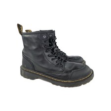 Dr. martens 1460 overlay J kids US 3 Black Side Zip Lace-Up Black Combat Boots