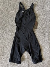 Speedo Women  s Black Fastskin FS Pro Kneeskin Swimsuit 26 