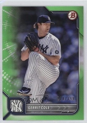 2022 Bowman Neon Green Border 238/399 Gerrit Cole #95 1dl2