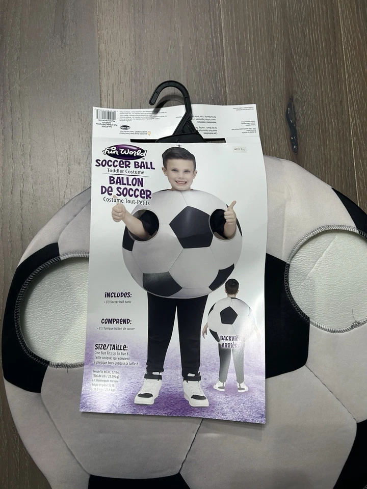 Fun World футбол мяч ребенка ясельного возраста костюм. Новый с Ярлыками подходит до размера 8 - Изображение 4 из 4