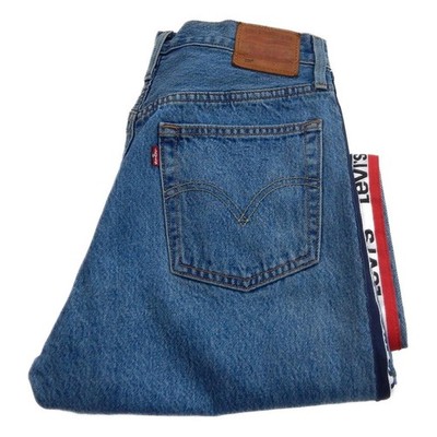 Levi Striped Flex Lot 501 Big E Straight Leg Jeans Taille 30 Bein 26 W30 L26 Q7088