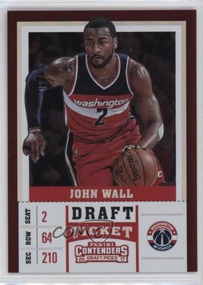 2017-18 Panini Contenders Draft Picks Season Ticket 2/99 John Wall #26 00y3