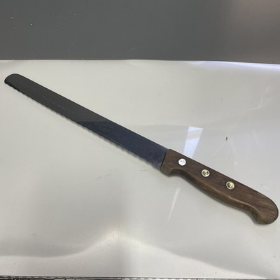 Vintage Electra Serrated Bread Knife Made In Brazil 10  Blade
