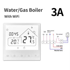 For Alexa Tuya WiFi Smart Thermostat Water/Heating/Gas Boiler Remote Controller