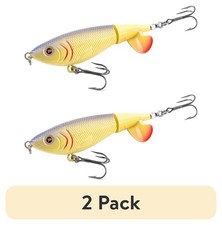 (2 pack) 3.5" Topwater Prop Bait Fishing Lure for Bass, Pike, and Musky