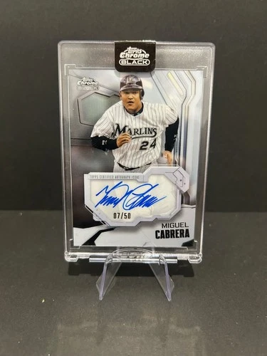 2026 Topps Chrome Black Miguel Cabrera Ivory Autographs (Raw)