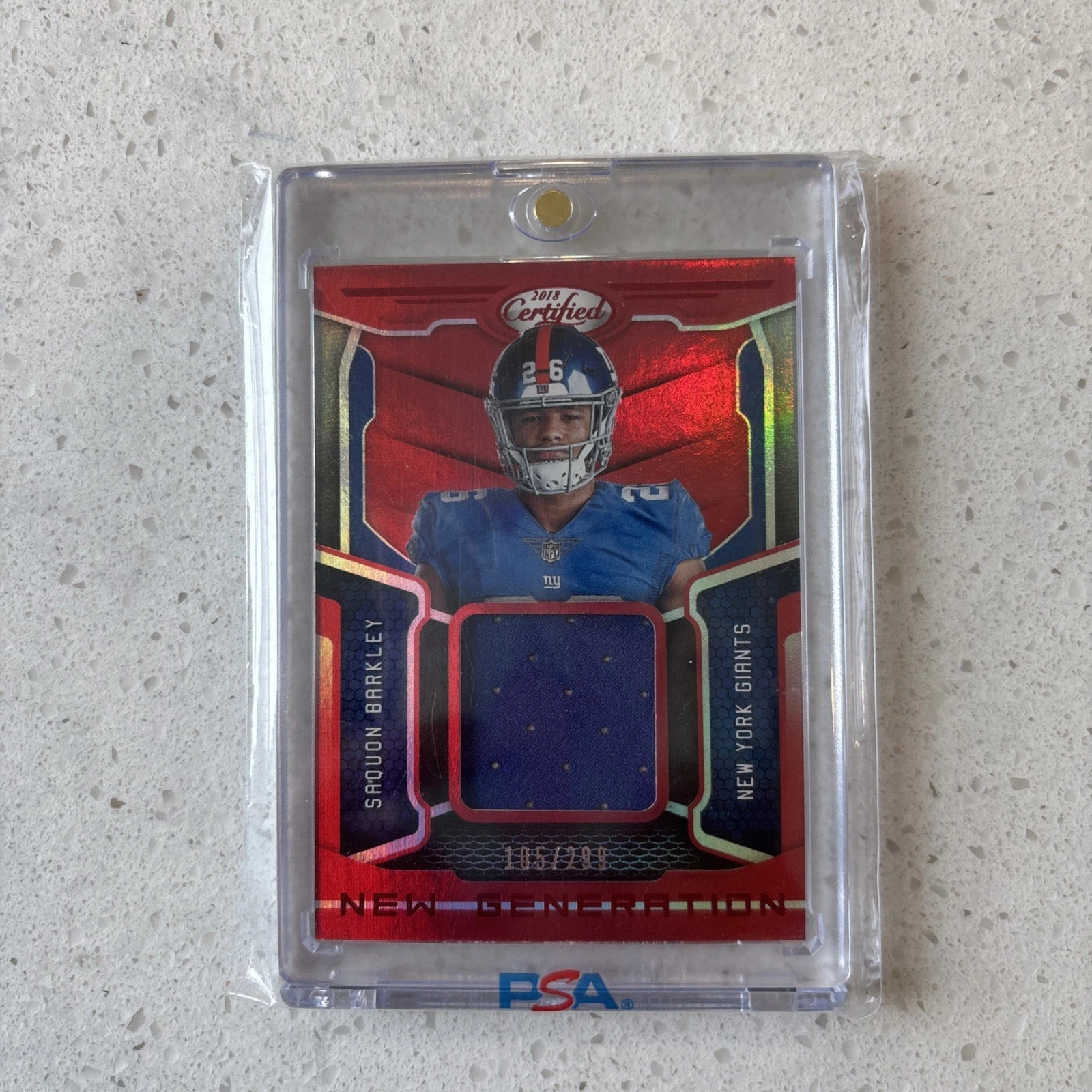 Saquon Barkley Panini Certified New Generation Jerseys Mirror #1 Red