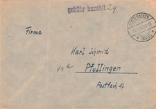 846502) all. Bes. Geb&uuml;hr Bezahlt Blg. aus Rottenacker W&uuml;rttbg.