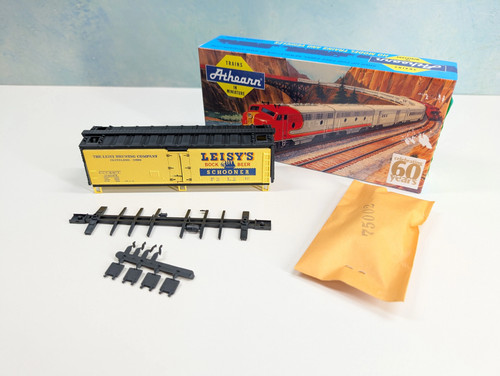 KIT personalizado Athearn HO 40' caja refrigerada coche cerveza Leisy's #34077 Greenway Products | Condition: Used
