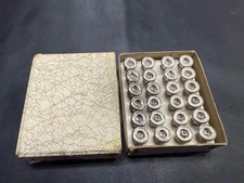 Guitar Strap Buttons -Nickel -Lot of 24 Vintage MIJ- w/screws NOS