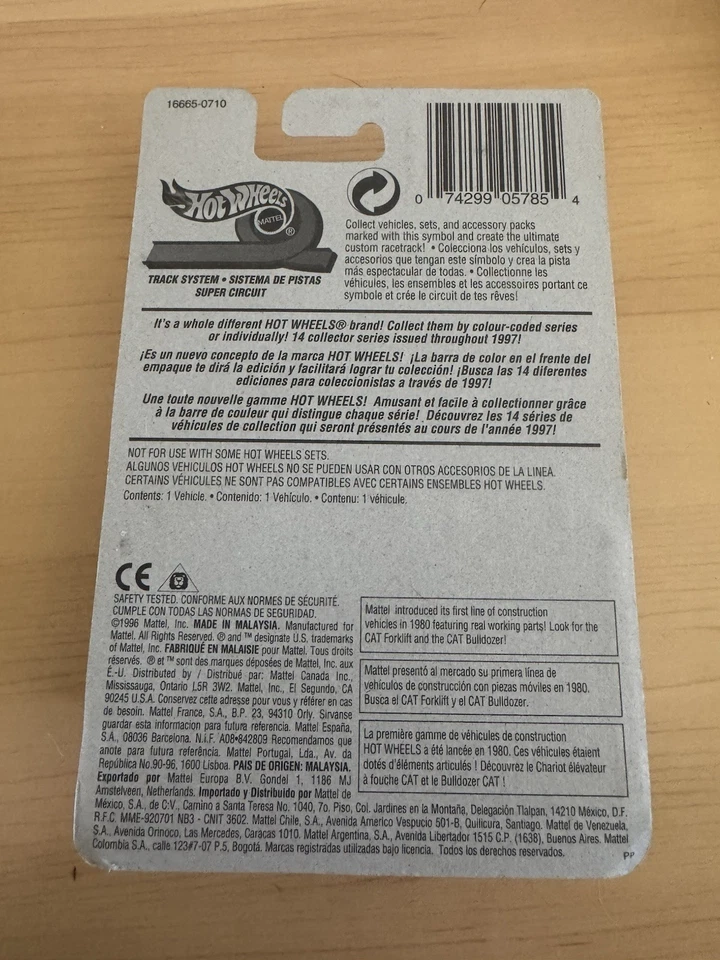 Tarjeta Rock Buster excavadora Hotwheels 1996 primera edición #3 de 12 S50 Foto 2 de 2
