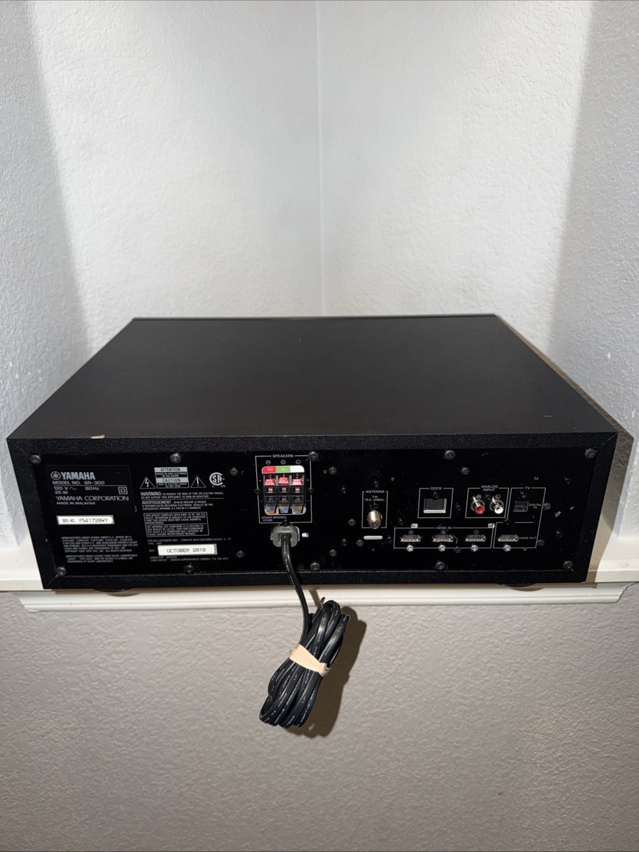 Yamaha Sr-300 Home Theater Receiver With Integrated Subwoofer for