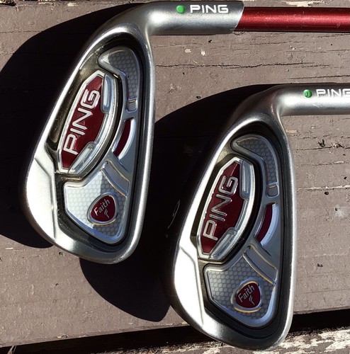 Ping Faith 7 & 9 Irons Ladies Graphite Womens RH 2 Golf Clubs! Very Nice! - Picture 2 of 14