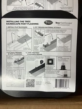Trex RainEscape 4x4 Post Flashing Single Piece