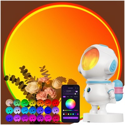Astronaut Sunset Lamp Projector with APP & Button Control, LED Sunlight Lamp