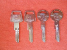 4 Dodge Chrysler Plymouth Mopar Nos Key Blanks 1967