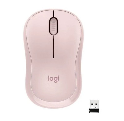Logitech M220 Silent Wireless Mouse, 2.4 GHz with USB Receiver, - Rose