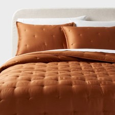 Full/Queen TENCEL Comforter and Sham Set Copper - Threshold: 320 Thread Count,