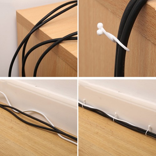 150 Pcs Drahtdrahtklemme Mini -Kabelwinger Kabel-Organizer-Clips - 第 12/12 張圖片