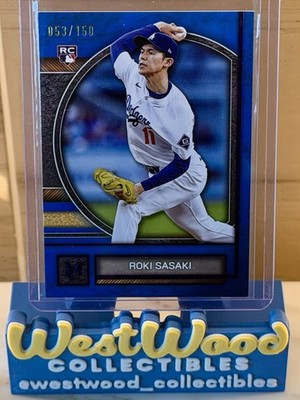 Roki Sasaki 2025 Topps Museum Collection Sapphire #88 RC /150