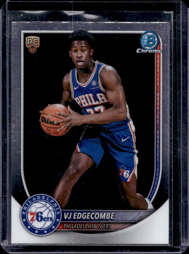 2025-26 Bowman VJ Edgecombe Chrome Rookie RC #BCV-3 76ers
