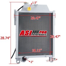Tractor Radiator For Al56372 John Deere 2250 2355 2450 2555 2650 2650n 2755 2850