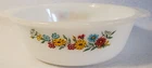 Vintage Fire-King Anchor Hocking Casserole Dish "Spring Wreath" 1.5 qt