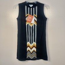 NWTs MISSONI for Target Zig Zag Stripes Patchwork Sleeveless Sweater Dress XS
