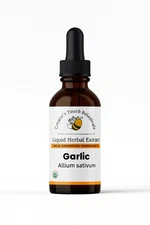 Garlic Herbal Tincture Organic 1 oz bottle, Digestive, Cholesterol, Circulation