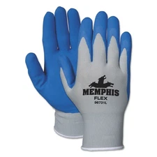 MCR Safety 96731M Nylon Knit Gloves - Blue/Gray/Medium (1-Pair) New