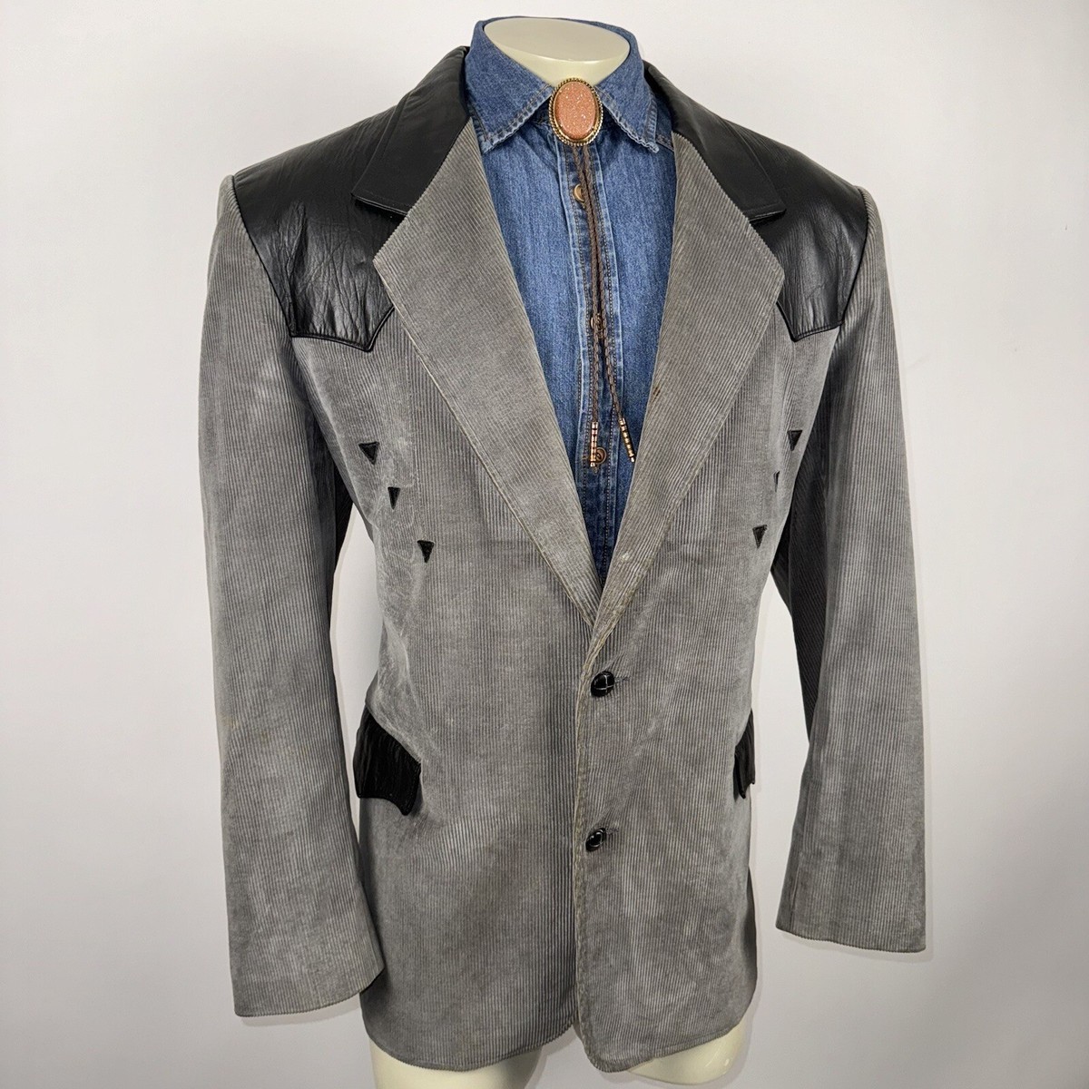 70s ウエスタンジャケット アメリカ製 western jacket USA製 70s H BAR C Western Jacket 黒 M エイチバーシー