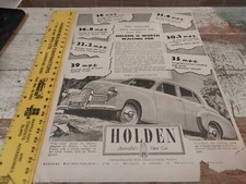 Oct  1949 HOLDEN FX Sales Advert 
