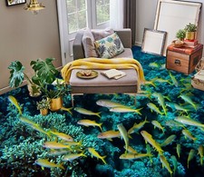 3D Ocean Fish 16005NA Floor WallPaper Murals Wall Print 5D AJ WALLPAPER AU Fay
