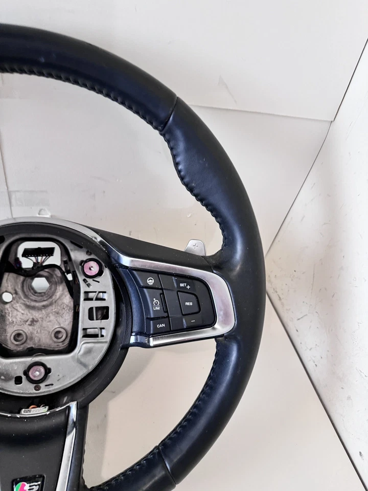 Jaguar F-Pace 2018 volante térmico con cambio de paleta negro OEM  Foto 4 de 4